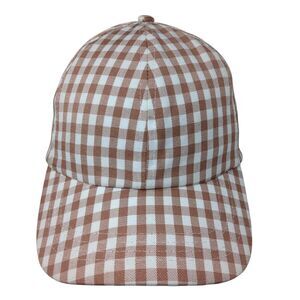 Rubi Slideback Hat Multicolor One Size Adjustable Gingham 6 Panel Blank